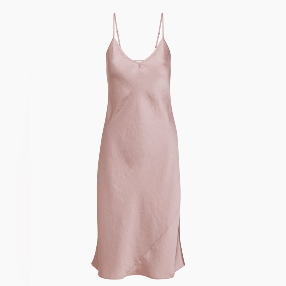 Aritzia Wilfred Only Slip Satin Midi Dress - S